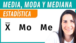 MEDIA MODA y MEDIANA 📊 Estadística [upl. by Elyr]