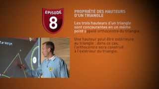 Maths 5eme 8  hauteurs et médianes du triangle [upl. by Aihsekel406]