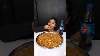 Biggest Thali Spicy Chowmein Eating Challenge  Indian Street Food Mukbang shorts foodchallenge [upl. by Eynahpets]