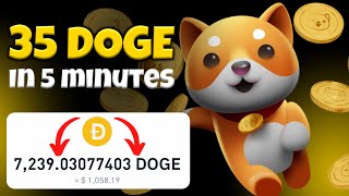 💰 Claim 35 Dogecoin Every 5 Minutes 🔥 DOGECOIN Earning Site 💯  2024  Dyno Airdrop [upl. by Pliner]