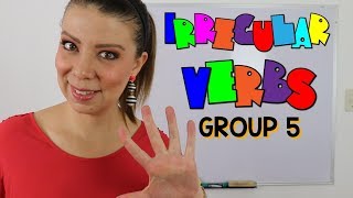 LISTA DE VERBOS IRREGULARES EN INGLES  GRUPO 5  SIGNIFICADO Y EJEMPLOS  IRREGULAR VERBS [upl. by Safko]