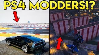 GTA Online  MODDERS ON PS4 EXPLAINED Players Spawning Giant Objects [upl. by Okikuy]