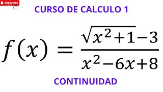 CURSO DE CALCULO 1  CLASE 38  CONTINUIDAD [upl. by Yarod853]