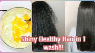 How to get healthy and frizz free hairs Protein mask for Dull dry frizzy hairs [upl. by Elay]