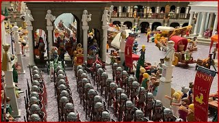 Playmobil Romanos ⚔️ Diorama Roma despide a sus Legiones  Exposición Playmobil Burriana 2022 [upl. by Nyraa]