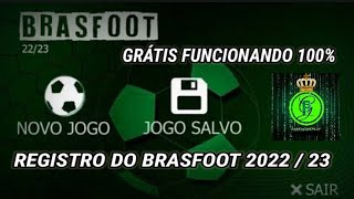 REGISTRO BRASFOOT 202223 FUNCIONANDO perfeitamente Em 2024  brasfoot [upl. by Scuram]