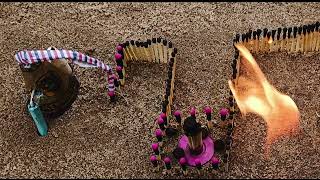 Matchstick Experiment Diwali Crackers Testing 💥🔥video youtube [upl. by Oicirtap]