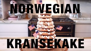 How to make a Norwegian Kransekake Stacked Cookie Tree with Genevieve Gorder [upl. by Eido]