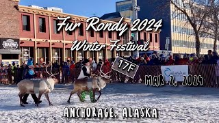 Fur Rondy 2024 Winter Festival March 2 2024 Anchorage Alaska [upl. by Drhacir]