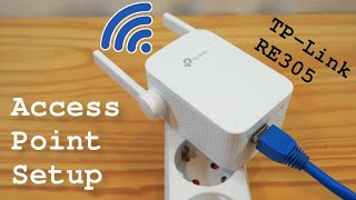 TPLink RE305 WiFi Extender • Access point mode installation and configuration [upl. by Nednal]