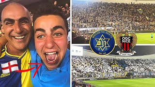 MACCABI TEL AVIV vs OGC NICE  CRAZY ATMOSPHERE MACCABI ULTRAS amp STIPE PERICA GOAL [upl. by Enilrad]