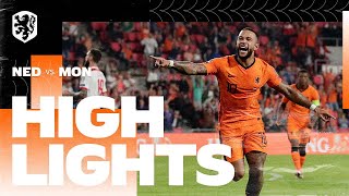 Highlights Nederland  Montenegro 492021 WKkwalificatie [upl. by Nicolina496]