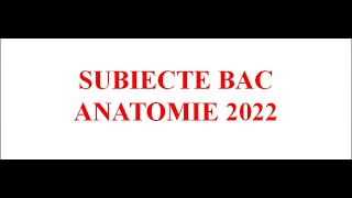 REZOLVARE SUBIECTE BAC BIOLOGIE 2022 [upl. by Gaidano6]