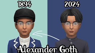 The Sims 4  Decades Challenge Townie Makeover  Alexander Goth [upl. by Amsaj122]