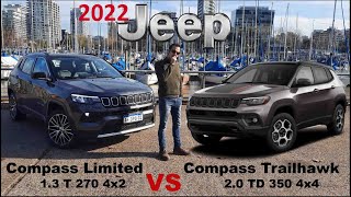 Jeep Compass Trailhawk 4x4 Vs Limited 4x2  Prueba  Jose Luis Denari [upl. by Stultz]