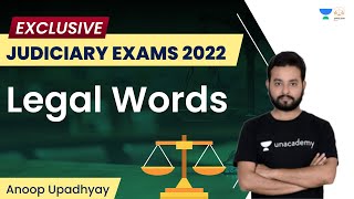 Legal Words  All India Judiciary Exam  Anoop Upadhyay  Linking Laws [upl. by Notsle]