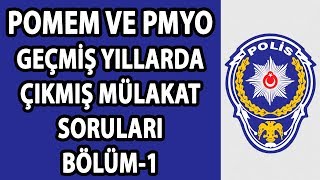 POMEM VE PMYO MÜLAKATLARINDAGEÇMİŞ YILLARDA ÇIKMIŞ SORULAR BÖLÜM1 [upl. by Maryly224]