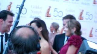 Michael Weatherly his wife and Cote de Pablo on Red Carpet Monte Carlo 2010 [upl. by Enahpets]