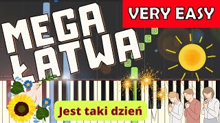 🎹 Jest taki dzień Czerwone Gitary  Piano Tutorial MEGA ŁATWA wersja 🎵 NUTY W OPISIE 🎼 [upl. by Dej]