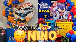 🎉👦 2 Minutos de Decoraciones de Cumpleaños de Niño 🎈🍰 [upl. by Airogerg]