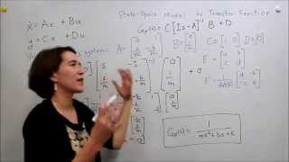 Intro to Control  63 StateSpace Model to Transfer Function [upl. by Lindsy896]