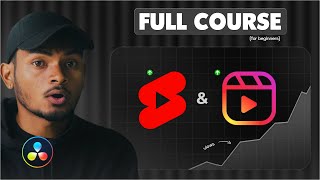 How to Edit REELSSHORTS in DaVinci Resolve 19  Full Course in Hindi [upl. by Clower260]