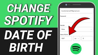 How to Change your Spotify Date of Birth on Phone 2024 [upl. by Sum]