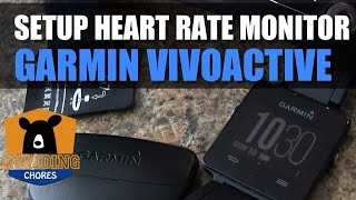 Garmin Vivoactive How to Setup Heart Rate Monitor [upl. by Tandi]