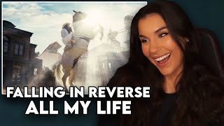 YEEHAW First Time Reaction to Falling in Reverse  quotAll My Lifequot [upl. by Aner468]