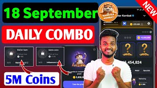 18 September Daily Combo  Hamster Kombat Daily Combo Today  18 September Daily Combo [upl. by Kenzie767]