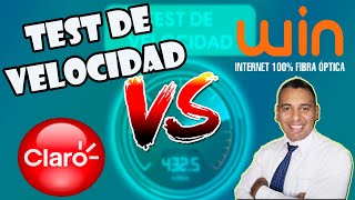 Test de Velocidad de Claro vs Win [upl. by Ecidnarb753]