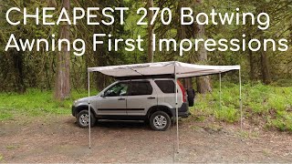 CHEAPEST 270 Degree Batwing Awning  First Impressions [upl. by Aisile]