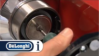 How to clean the coffee outlet of your DeLonghi pump espresso coffee maker [upl. by Iluj]