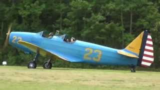 Fairchild PT19 rides Warbirds Over The Beach 2013 [upl. by Barbaraanne609]