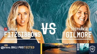 Sally Fitzgibbons vs Stephanie Gilmore  FINAL  Corona Bali Protected W 2019 [upl. by Anileva249]