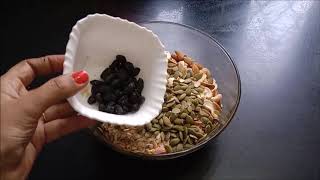 1 महीने में 10 kg वजन कम करना है तो ये खाईये LOOSE 10 KG IN JUST 1 MONTHWEIGHT LOSS MUESLI RECIPE [upl. by Ardnasac]