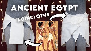 How To Make And Wear An Ancient Egyptian Loincloth and Schenti [upl. by Sissie]