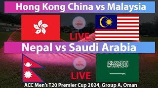 🔴LIVE Hong Kong China vs Malaysia and Nepal vs Saudi Arabia  Group A Semifinal Equation  Live [upl. by Valida]