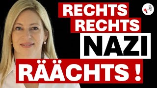 quotRechts rechts NAZI räächtsquot Politischer Krieg gegen rechtskonservative Einstellungen [upl. by Siuqramed]