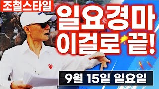 경마 조철스타일 경마 915 일요일 메인승부 과천3R 9R  부산3R 7R [upl. by Eelyac463]