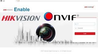 How to enable onvif hikvision ipc [upl. by Naened846]