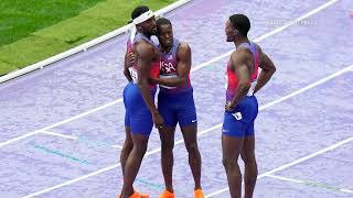 US disqualified from mens 4x100 relay as Canada takes gold [upl. by Animahs]