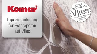 Komar Fototapeten auf Vlies  Tapezieranleitung so einfach ist tapezieren [upl. by Buderus10]