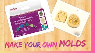 Easily Make Your Own Molds  Sculpey Mold Maker  Tutorial amp Review DIY42 [upl. by Aenat]