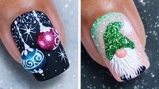 New Christmas Nail Art Ideas 2023  Best Compilation For Short Nails [upl. by Ledniahs]