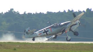 Messerschmitt Bf 109 landing mishap at ILA Berlin Air Show 2012 [upl. by Justus]