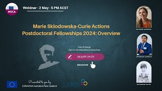 2024 Introduction to Marie SklodowskaCurie Actions Postdoctoral Fellowships [upl. by Kerk]