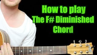 How to Play  F Diminished Chord Guitar [upl. by Nomelif]