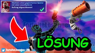 LÖSUNG ⚠️ Markiere einen gegnerischen Spieler mit einer Leuchtpistole  Fortnite Woche 6 Auftrag [upl. by Engapmahc]