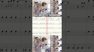 quotA Million Dreamsquot from The Greatest Showman greatestshowman trombone [upl. by Noskcaj628]